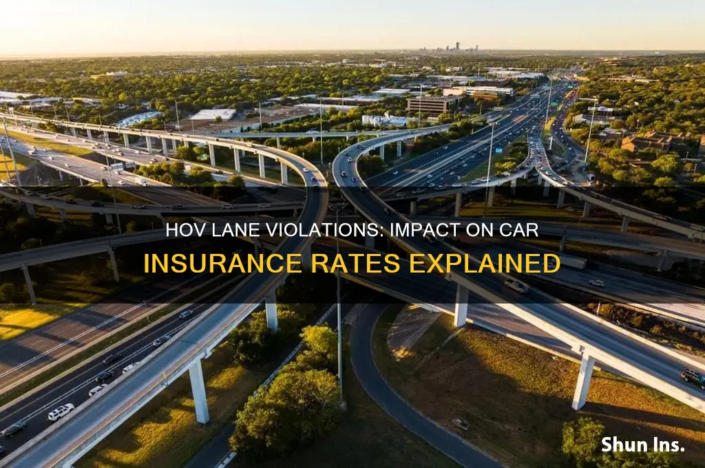 does hov lane violation increase insurance