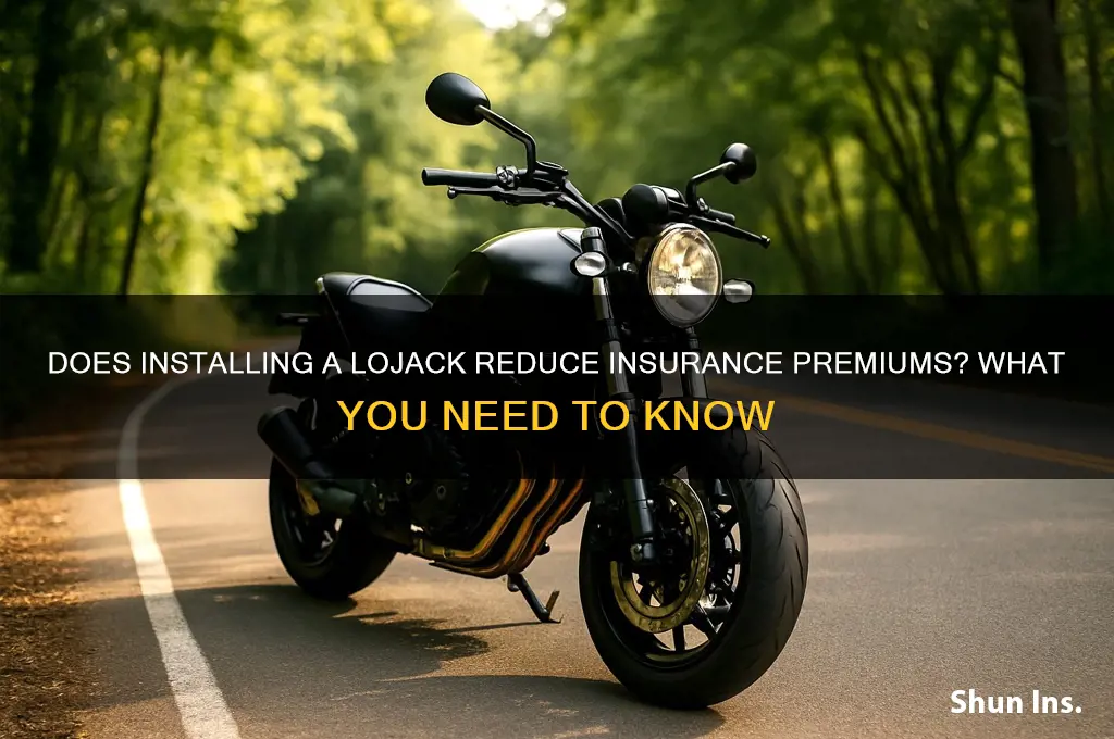 does installing a lojack reduce insurance