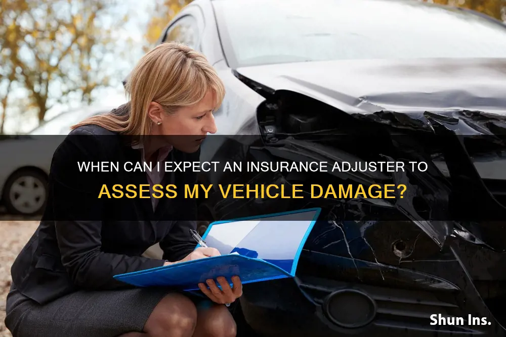 does insurance adjuster have time limit to look at vehicle