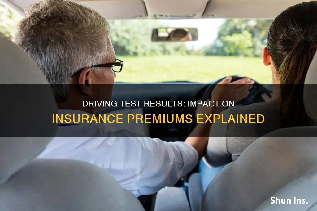 does insurance amount depend upon driving test result