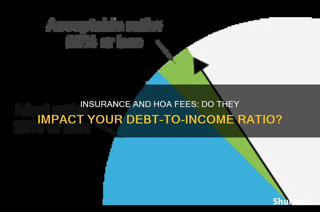 does insurance and hoa count towards debt to income ratio