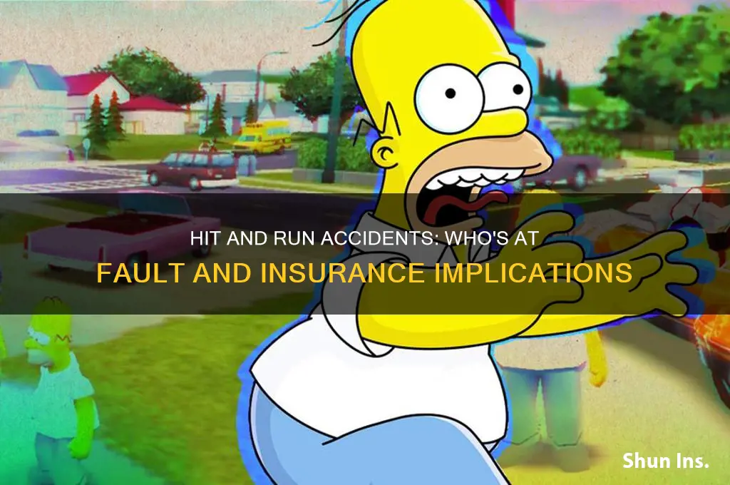 does insurance blame you on a hit and run
