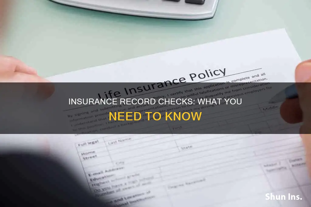 does insurance check record