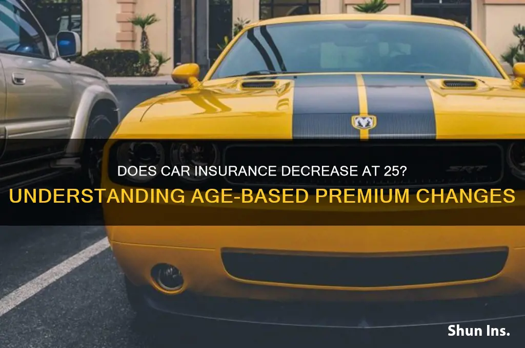 does insurance come down at 25