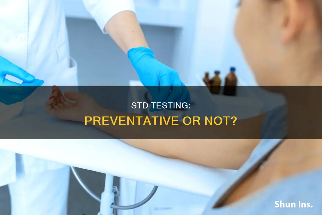 does insurance consider std testing preventative