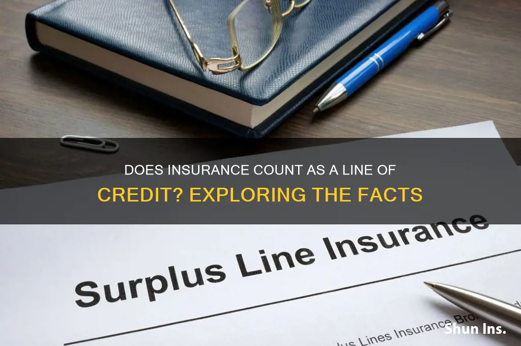 does insurance count as a line of credit