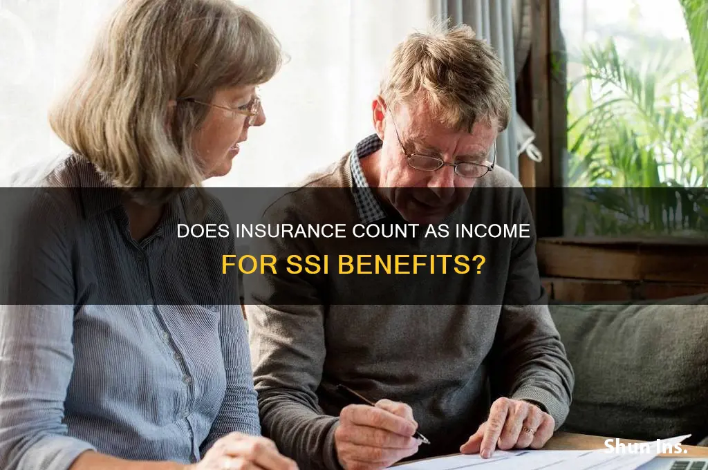does insurance count as income for ssi
