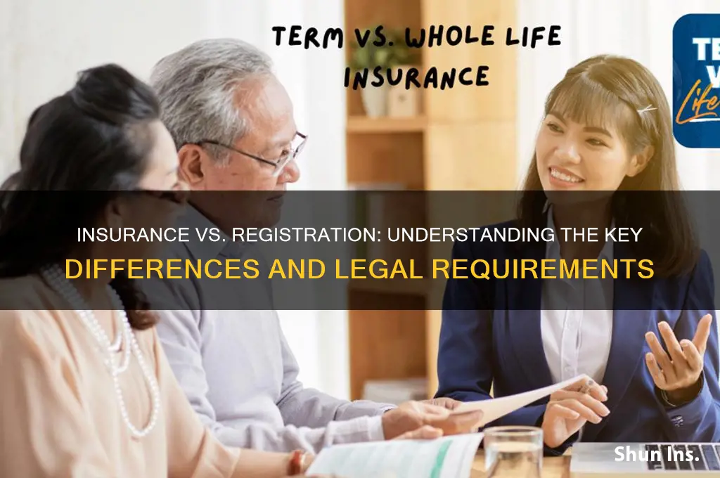 does insurance count as registration