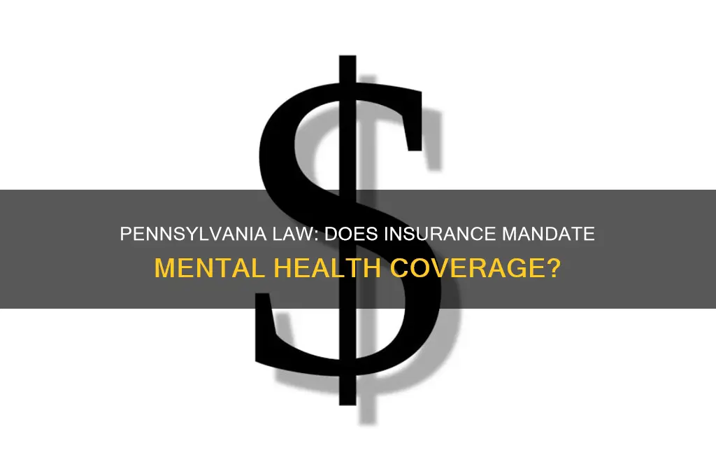does insurance cover mental health by law pa