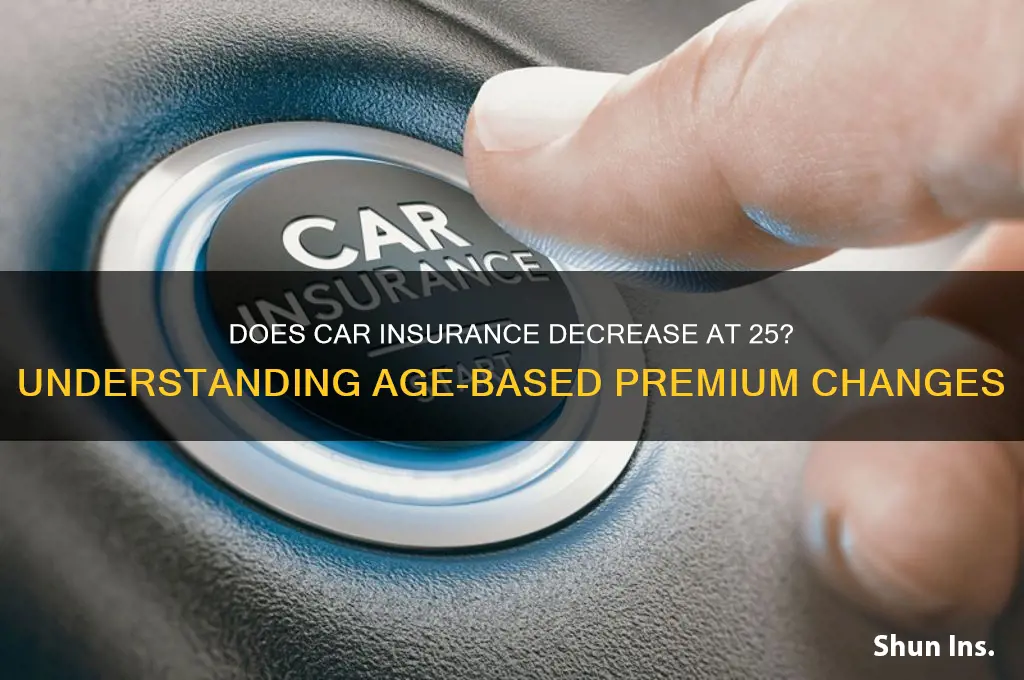 does insurance decrease at 25