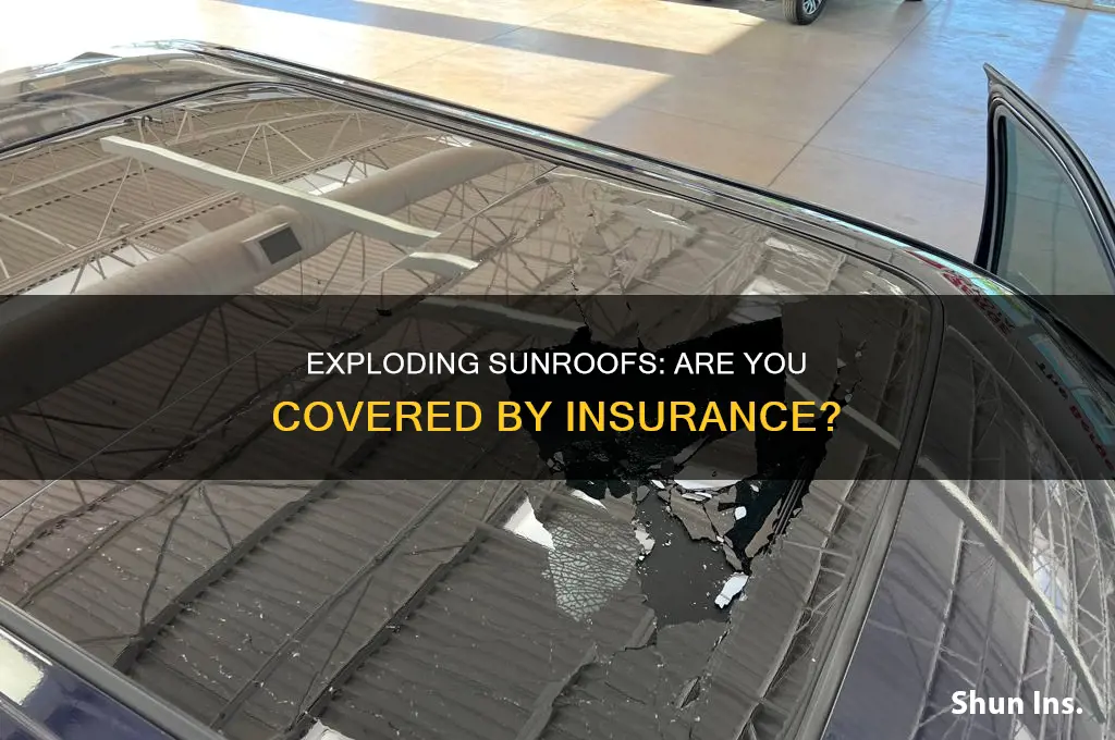 does insurance exploding sunroofs