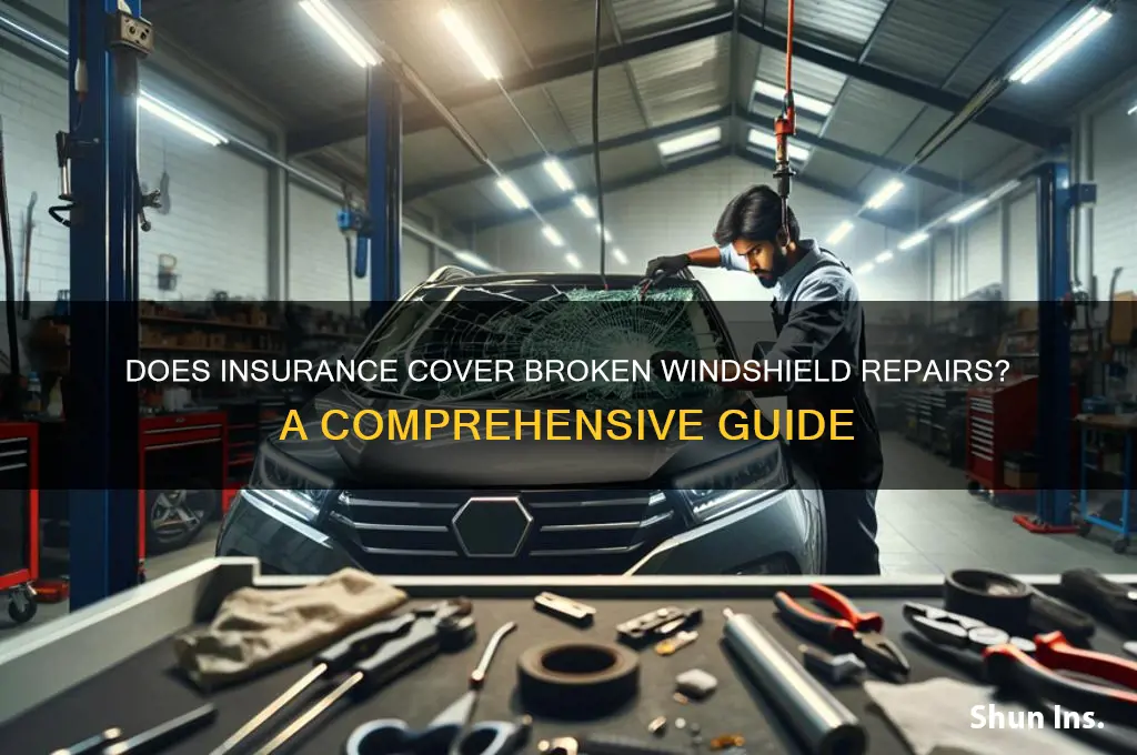 does insurance fix broken windshield