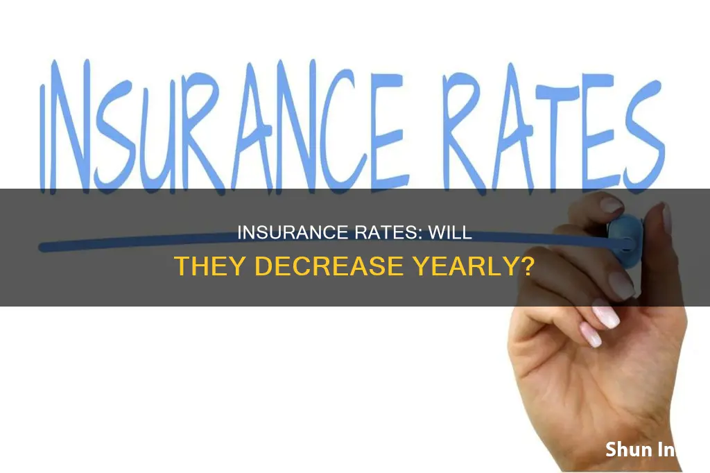 does insurance go down every year