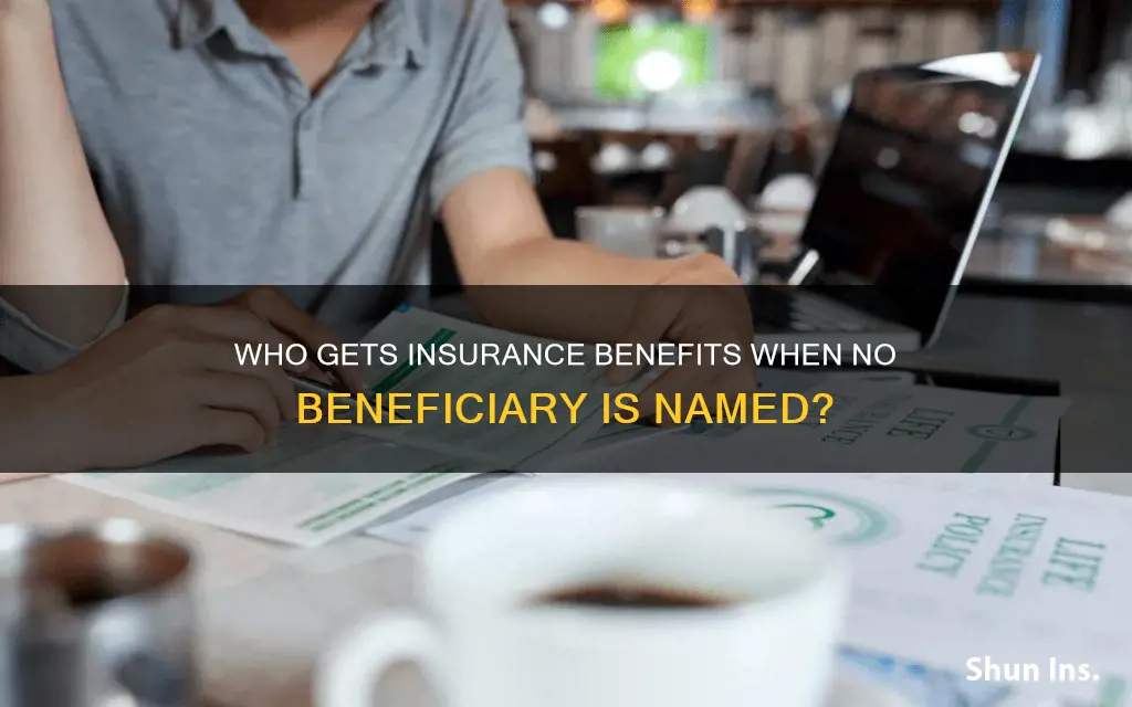 does insurance go to surviving spouse if no beneficiary