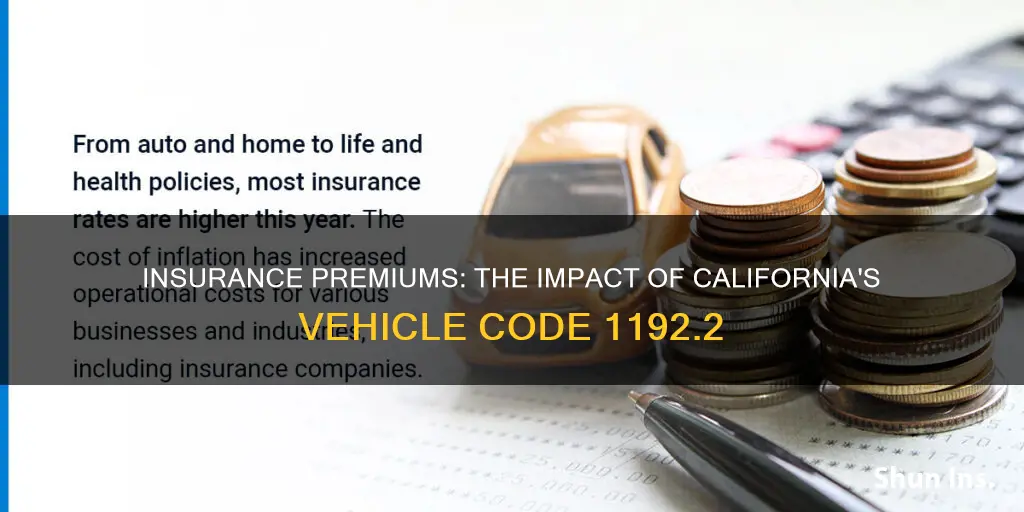 does insurance go up after 1192.2