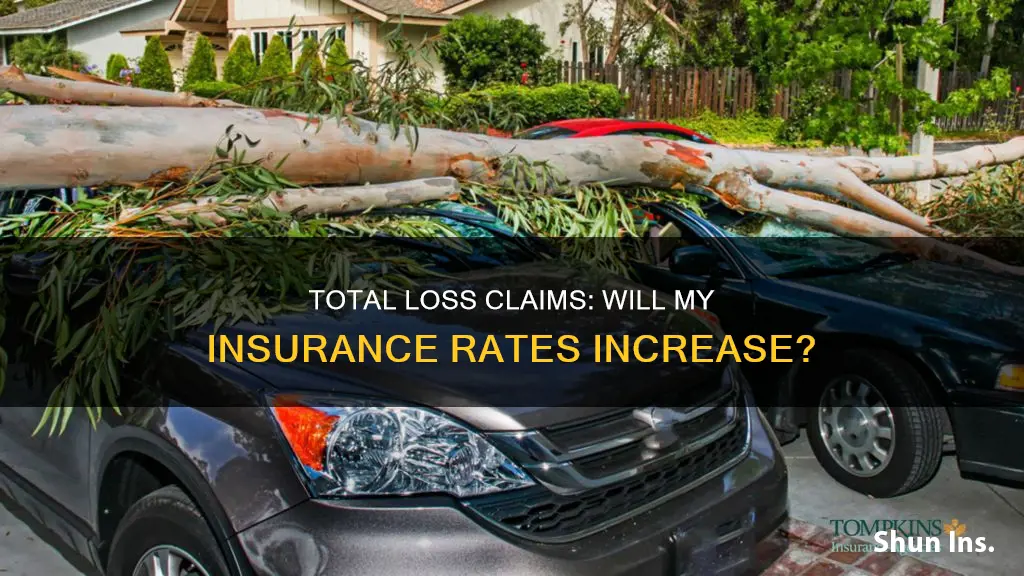 does insurance go up after total loss