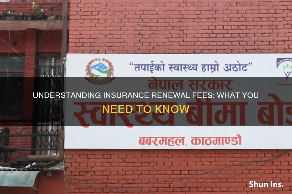 does insurance have renewal fees