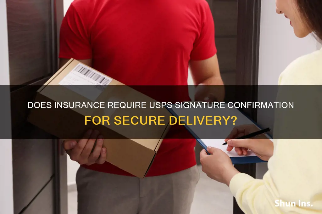 does insurance have signature confirmation through usps
