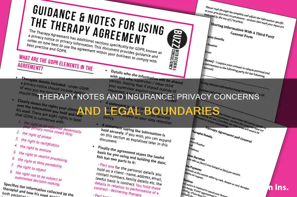 does insurance have to ask you for therapy notes
