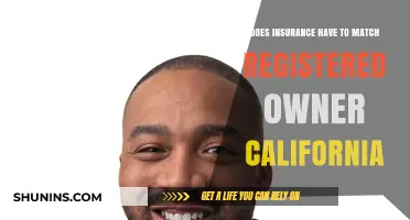 California Insurance Rules: Must Policy Match Registered Vehicle Owner?