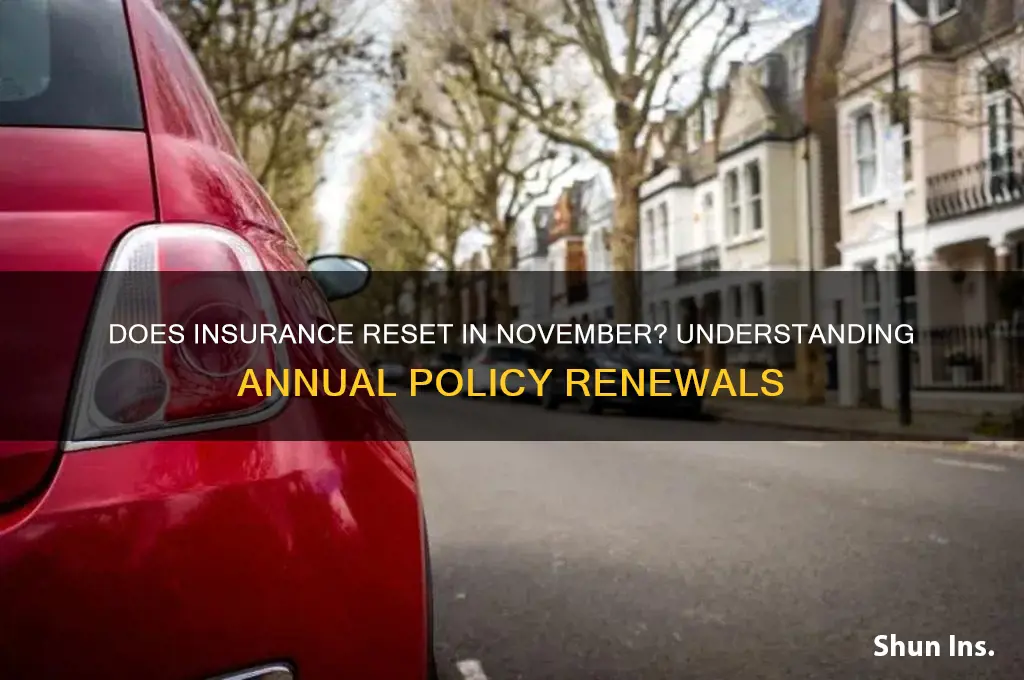 does insurance have to reset in november