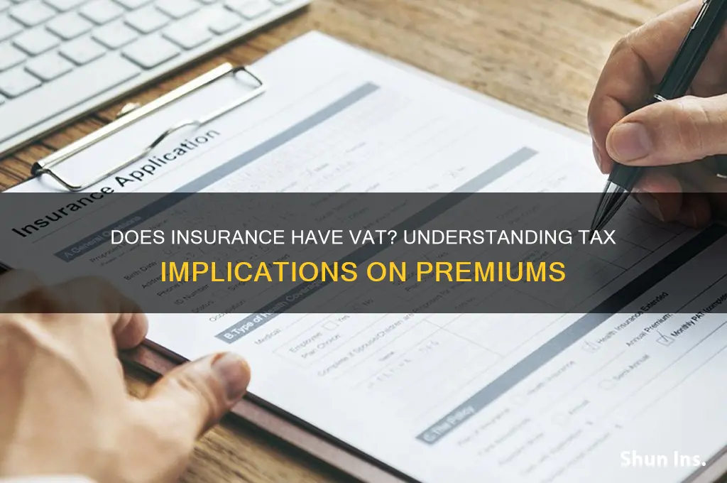 does insurance have vat