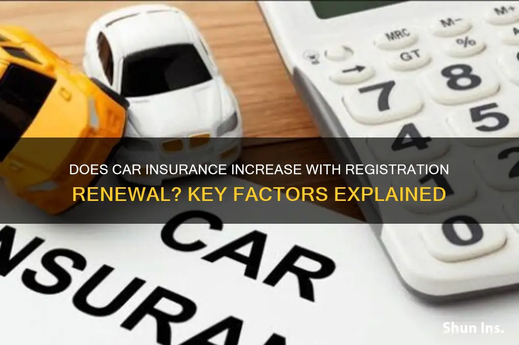 does insurance increase with regisration
