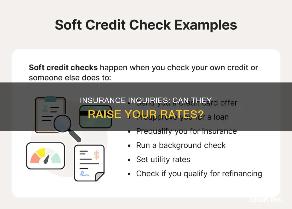 does insurance inquiries affect insurance rates
