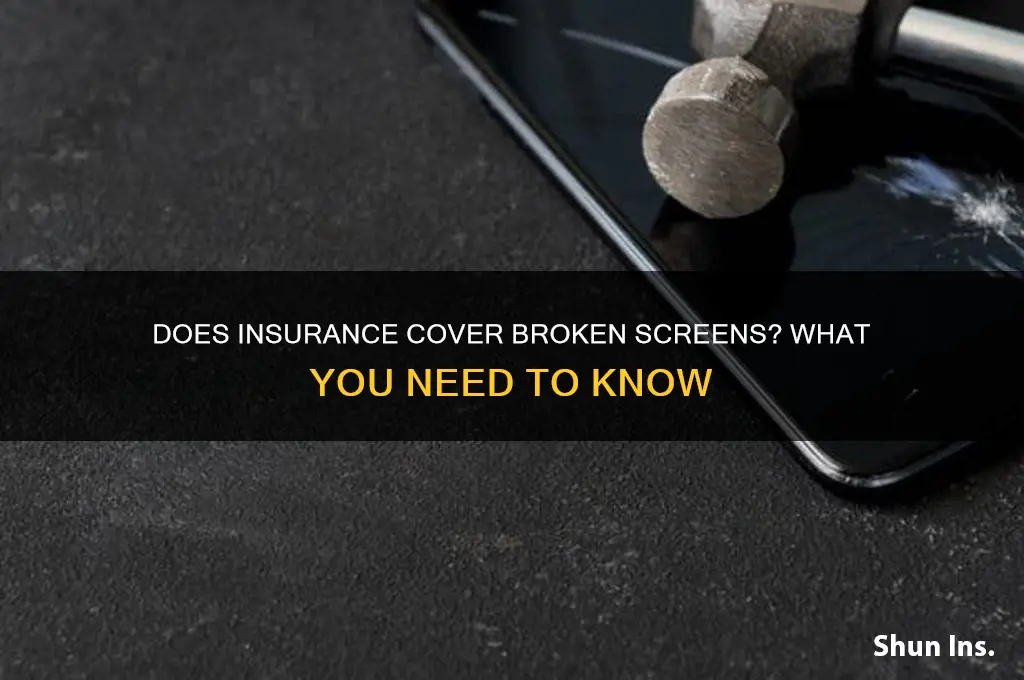 does insurance oat for broken screen