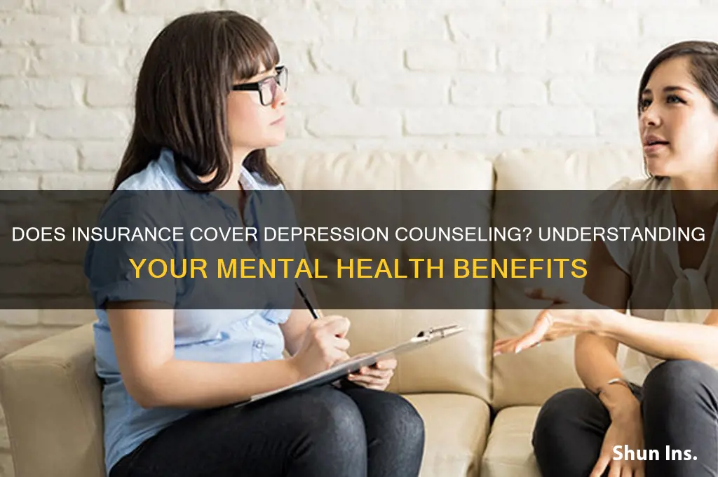 does insurance over depression counseling