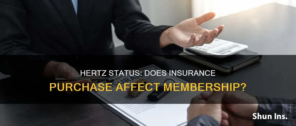 does insurance purchase go toward hertz status