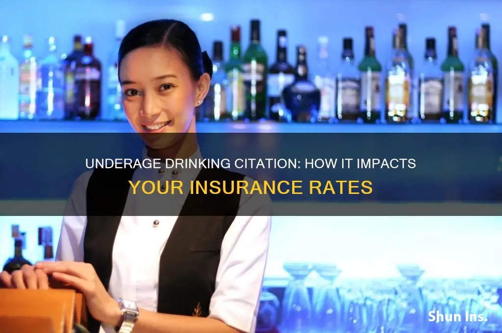 does insurance raise with an underage drinking citation