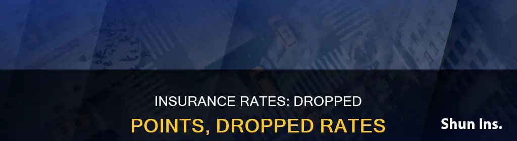 does insurance rates fall after points are dropped