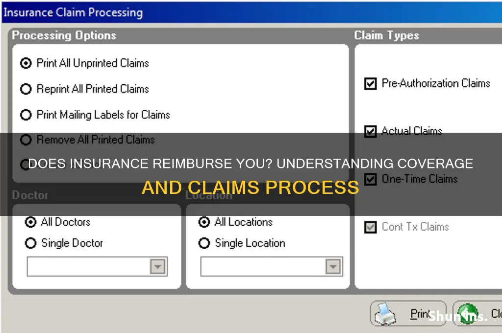 does insurance reimburse you