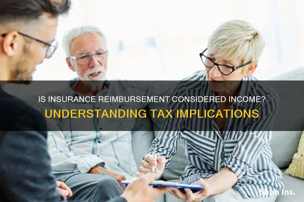 does insurance reimbursement count as income