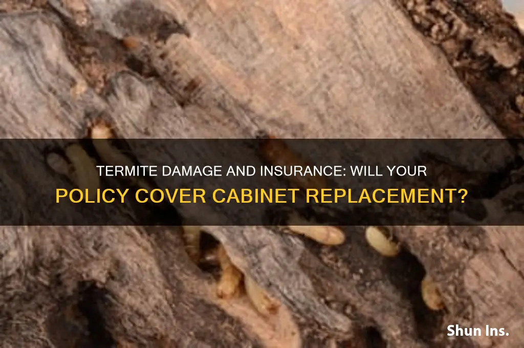 does insurance replace termite damaged cabinets