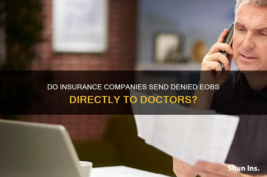 does insurance send denied eob
