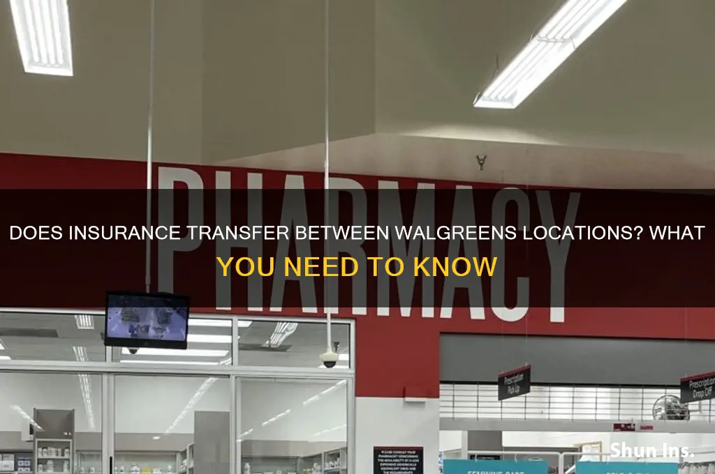 does insurance transfer between walgreens