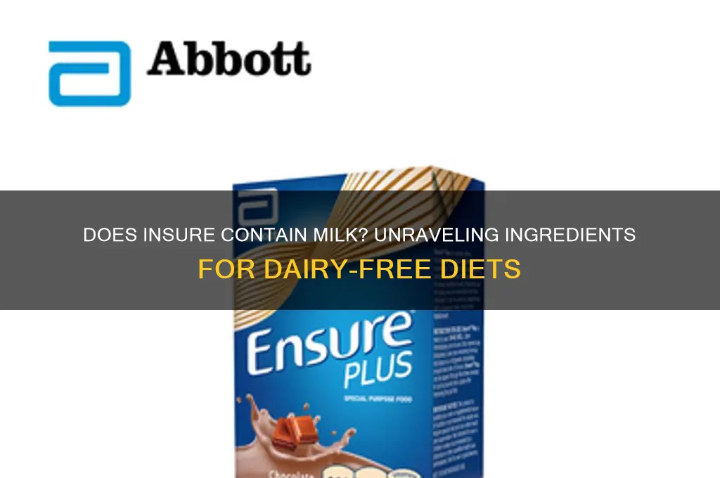 does insure have milk