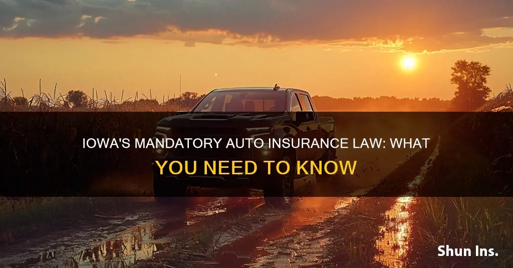 does iowa have a compulsory auto insurance law