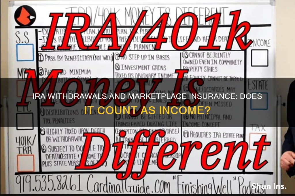 does ira withdrawal count as income for marketplace insurance