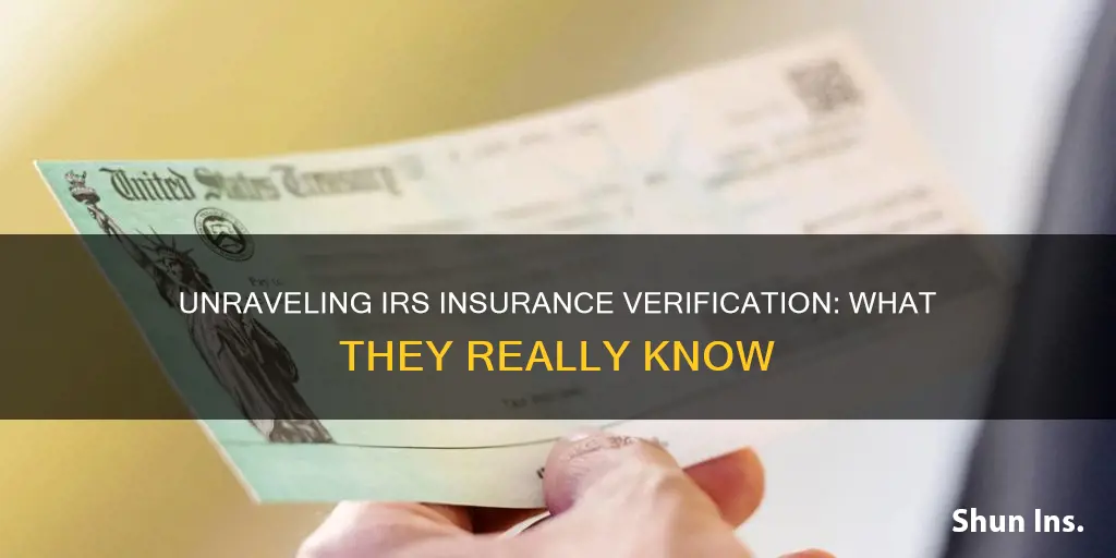 does irs know for sure you had insurance or not