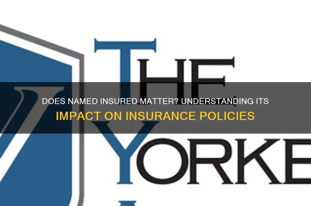 does it matte rnamed insured