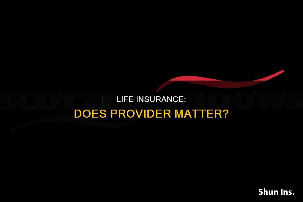 does it matter who I get life insurance from