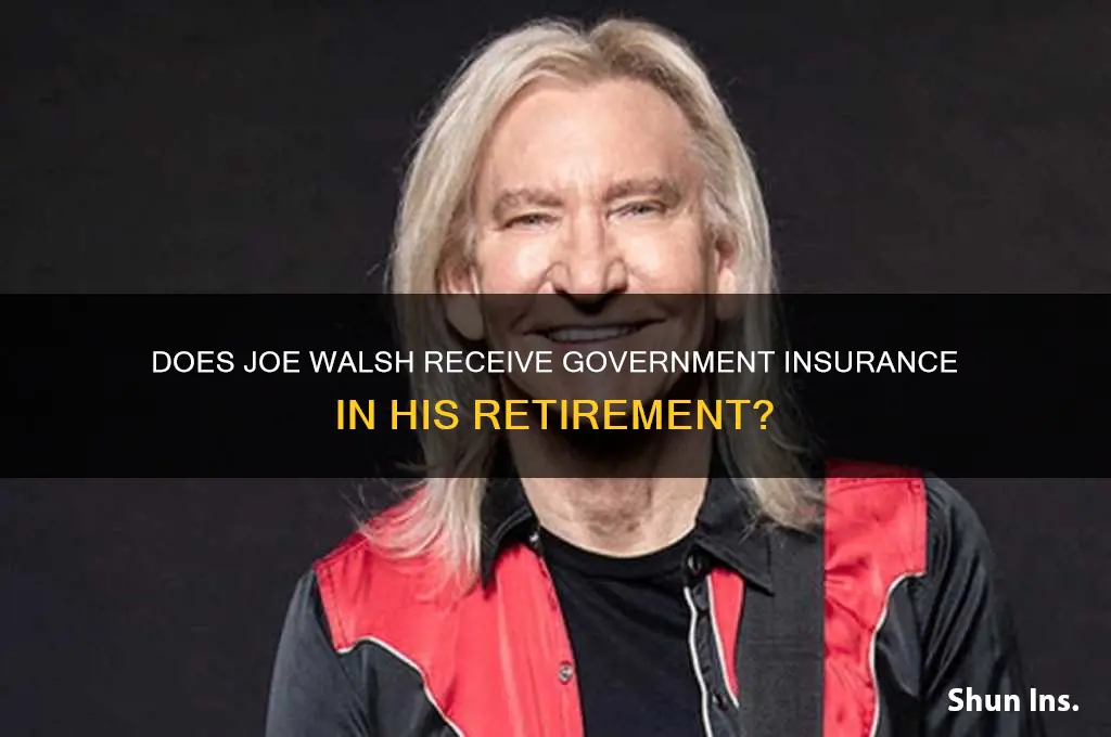 does joe walsh receive government insurance in his retirement