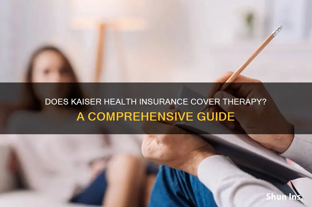 does kaiser health insurance cover therapy