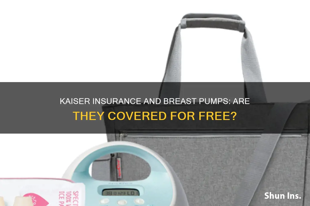 does kaiser insurance give free breast pumps