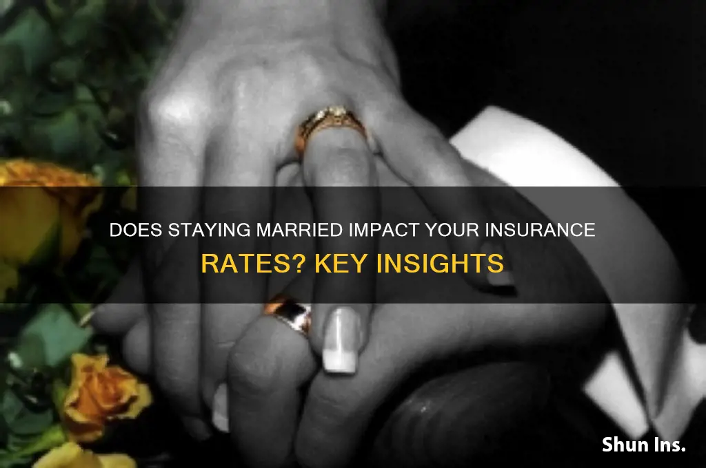 does keeping married increase insurance