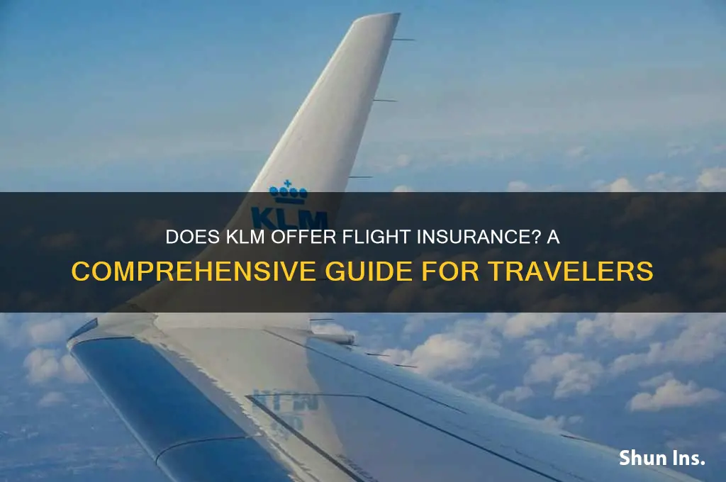 does klm have flight insurance