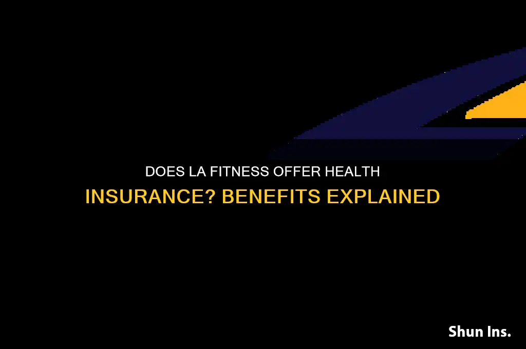 does la fitness give health insurance
